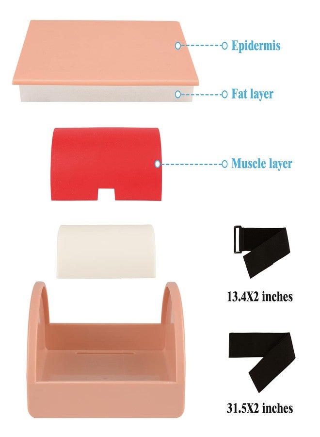 Medarchitect Intramuscular Injection Training Pad Model with 3 Skin Layers IM, SQ, ID Injection Simulator Practice Tool for Medical Education to Student, Nurse, Doctor Educational Supplier - Image 4